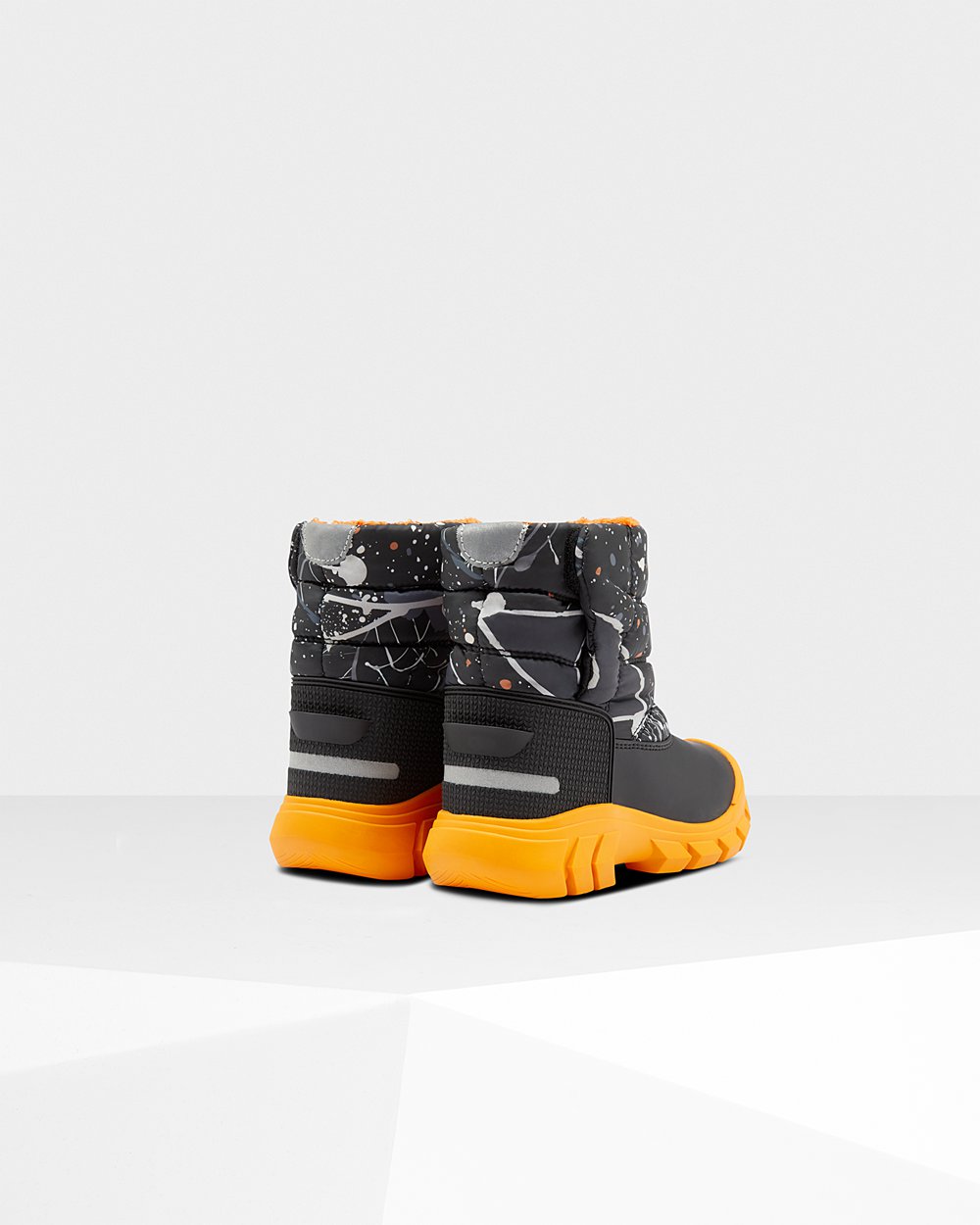 Kids Snow Boots - Hunter Original Big Insulated (04CPYMAQR) - Grey Black